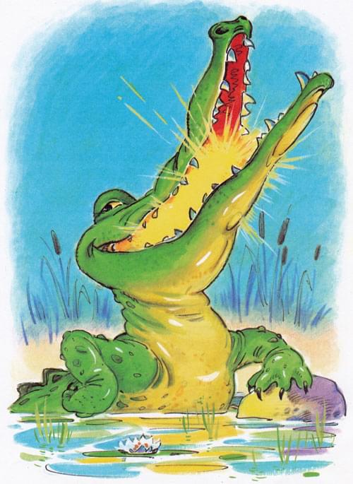 Крокодил и солнце во рту